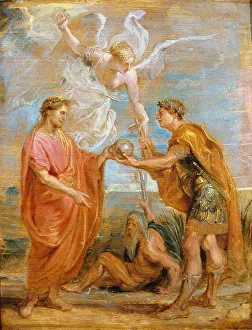Pieter Paul Rubens Artist Drucke: Constantius appoints Constantine as his successor