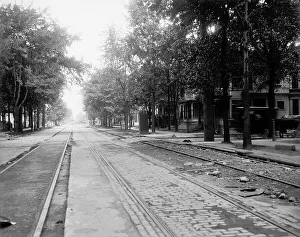 US Railroad History Drucke: Construction work, grade separation from Buchanan Street