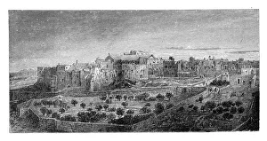 Holy Land Landscape Drucke: Convent of the Nativity, Bethlehem, c1888