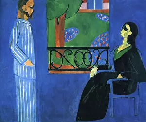 Drucke von Die Konversation, 1908 Henri Matisse Drucke: Die Konversation, 1908. Künstler: Henri Matisse