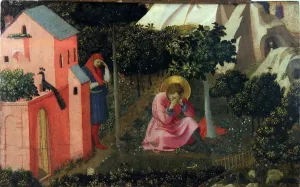 Die Taufe des heiligen Agostinus, um 1430 - 1435. Schöpfer : Angelico , Fra Johannes