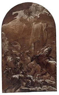 Saint Paul Conversion Drucke: The Conversion of Saint Paul, 1587/89. Creator: Lodovico Carracci