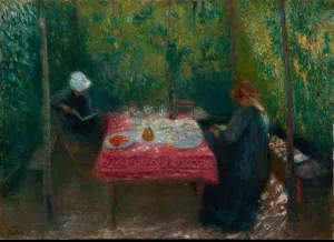 Impressionist Oil Paintings Drucke: Coolness or Under the pergola