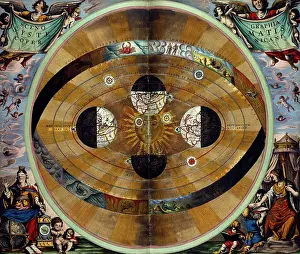 Nicolaus Copernicus Drucke: The Copernican System, 1660. Creator: Unknown