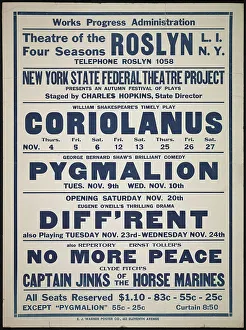 US Performing Arts History Drucke: Coriolanus, Roslyn, [193-]. Creator: Unknown
