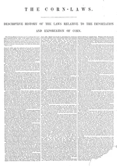 Die Corn-Laws, 1845. Künstler: Unbekannt.