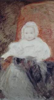 French Romantic Era Art Drucke: Cornelie Scheffer as a child. Creator: Ary Scheffer