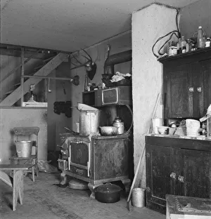 Ein weiterer Eck des Sofers Kühlschrankes im Bereich Willow Creek in der Malheuer-County in Oregon 1939. Schöpferin: Dorothea Lange