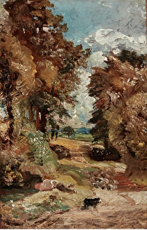 John Constable Paintings Drucke: The Cornfield, about 1816. Creator: John Constable