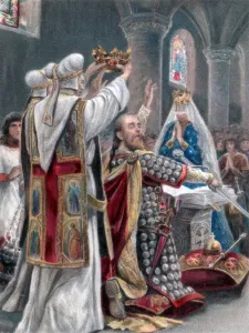 Die Amtsablegung durch Eduard der Besitzer von Winchester im Jahr 1042 in Winchester (1902)