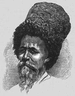 Russian Traditional Costume Drucke: Cossack; The Caucasus, 1875. Creator: Unknown