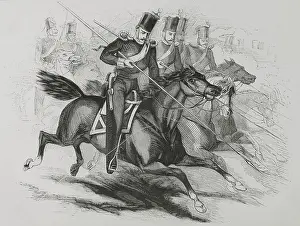 Nineteenth Century Warfare Images Drucke: Cossacks, 1856. Creator: Unknown