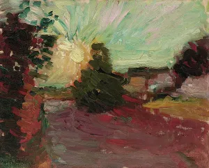 Drucke von Sonnenuntergang in Korsika, 1898. Privatsammlung Henri Matisse Drucke: Sonnenuntergang in Korsika, 1898. Ersteller: Matisse, Henri (1869-1954)