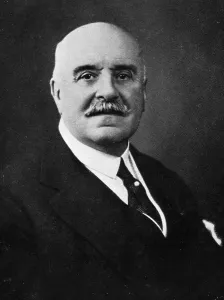 Monochrome Male Portraits Drucke: Count Albert De Dion, (c1930s?)