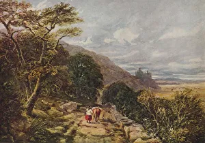Landweg zu Harlechs Schloss im 19. Jahrhundert von 1938. Künstler: David Cox der Ältere