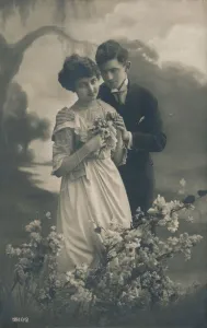 Studio Shot Couple Drucke: Couple, c1910
