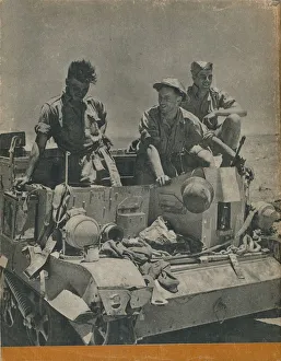 British Army WWII Drucke: Back cover of The Eighth Army, 1944