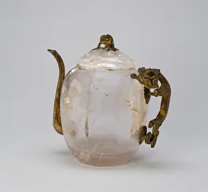 Heritage Art From China Drucke: Covered Ewer with Lizard-Shaped Handle, Qing dynasty (1644-1911), 18th century