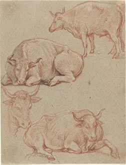 Claude Lorrain Art Drucke: Four Cows. Creator: Claude Lorrain
