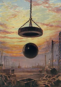British Civil Engineering Drucke: A Cracker Ball, c1930. Creator: Unknown
