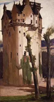 Post Impressionist Painting Drucke: Craigievar, c1909. Creator: David Young Cameron