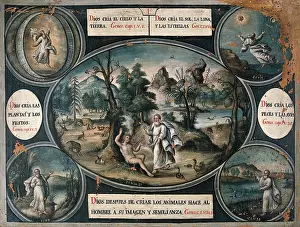 Book Of Genesis Artwork Drucke: The Creation: episodes in the book of Genesis. Creator: Unknown