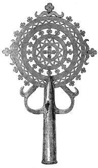 African Christianity Drucke: Cross used in processions, 1868. Creator: Unknown