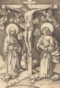 Die Kreuzigung, um 1490/1500. Ersteller: Israhel van Meckenem