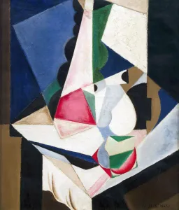 Oil On Canvas Cubism Drucke: Cubist Composition, 1917