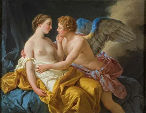 French Rococo Art Drucke: Cupid and Psyche, 1767