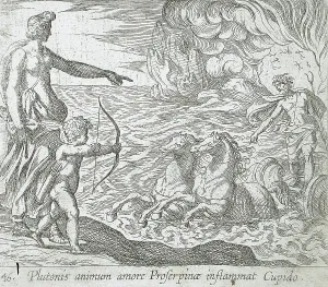 Roman Mythological Figures Drucke: Cupid Shooting His Arrow at Pluto