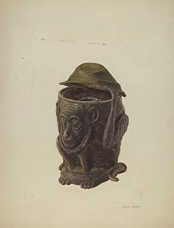 Heritage Art Gallery USA Drucke: Cuspidor, c. 1941. Creator: Adolph Opstad