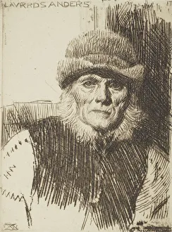 Swedish Heritage Images Drucke: Dalecarlian peasant (Lavards Anders), 1919. Creator: Anders Leonard Zorn