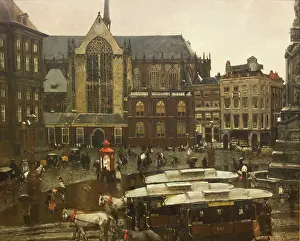 Holland Fine Art Images Drucke: Dam Square, 1898. Creator: Breitner, George Hendrik (1857-1923)