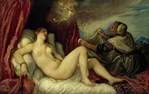 Drucke von Danaë, 1554 Tizian Drucke: Danae, 1554. Künstler: Tizian.