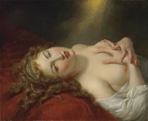 French Neoclassical Painting Drucke: Danaë