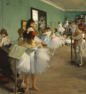 Drucke von Die Tanzklasse, 1874 Edgar Degas Drucke: Die Tanzklasse, 1874. Schöpfer: Edgar Degas