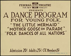 Ein Tanzprogramm für junge Leute, New York, 1937. Schöpfer unbekannt