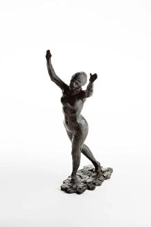 Edgar Degas Artist Drucke: Dancer Moving Forward, Arms Raised, cast in 1920. Creator: Edgar Degas