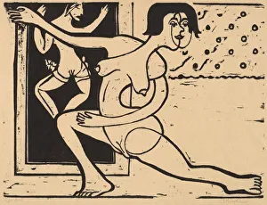 Tänzer übt, 1934. Schöpfer: Ernst Kirchner
