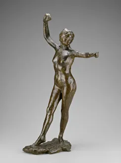 Naked Woman In Art Drucke: Dancer Ready to Dance, Right Foot Forward, modeled 1882-95 (cast 1919 / 21)