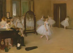 Post Impressionist Artwork Drucke: The Dancing Class, ca. 1870. Creator: Edgar Degas