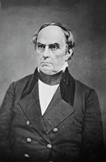 Daniel Webster Portrait Drucke: Daniel Webster, between 1855 and 1865. Creator: Unknown