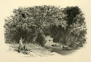 Nineteenth Century Rural Life Drucke: On the Dargle, c1890. Creator: Unknown