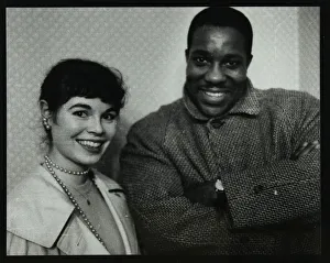 Colston Hall Bristol Drucke: Dave Brubeck Quartet bassist Eugene Wright, Colston Hall, Bristol, 1958