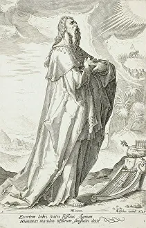 Old Testament Prophets Drucke: David, 1589. Creator: Jacob Matham