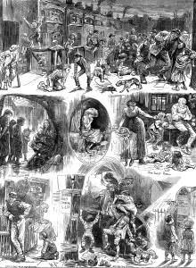 British Social History Drucke: A Day in Town, 1883. Creator: Unknown