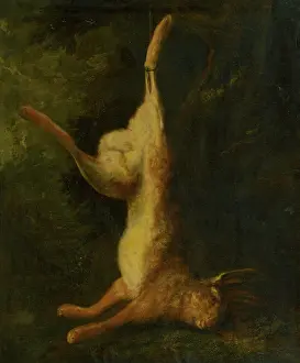 Heritage Animal Artwork Drucke: Dead Hare, before 1760. Creator: Unknown