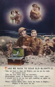 Western Front Soldiers Drucke: Take Me Back To Dear Old Blighty (2), c1916
