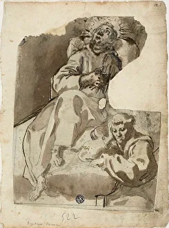 Italian Renaissance Art Gallery Drucke: Death of a Saint, c.1580. Creator: Unknown